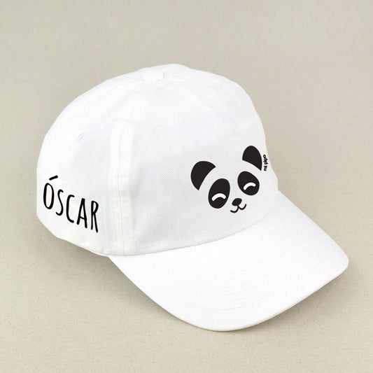 Gorra Junior Panda Blanca personalizada