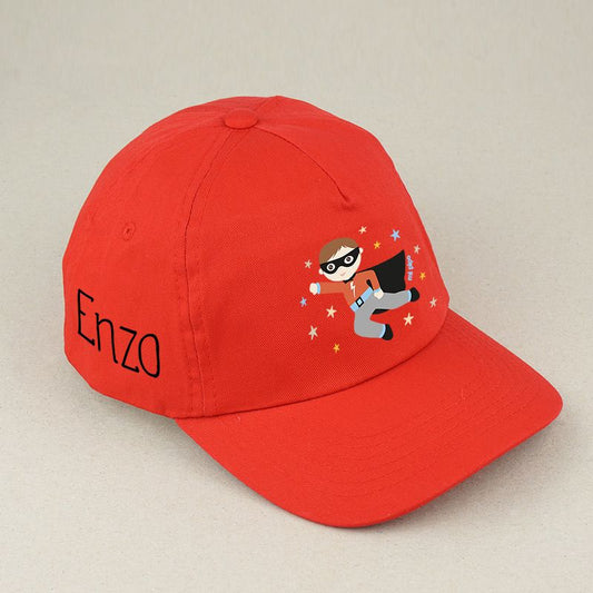 Gorra Junior Superhéroe Roja personalizada
