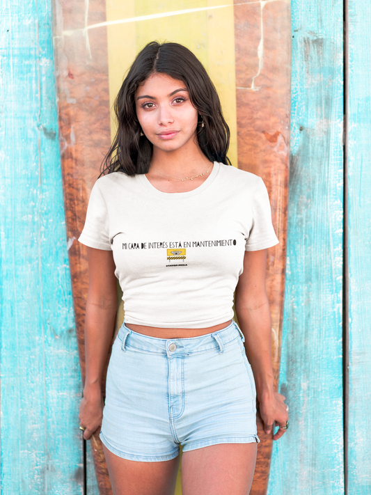 Camiseta ''MI CARA DE INTERÉS....'' mujer