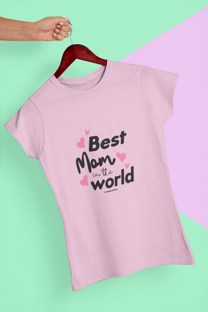 Camiseta ''BEST MOM IN THE WORLD'' mujer