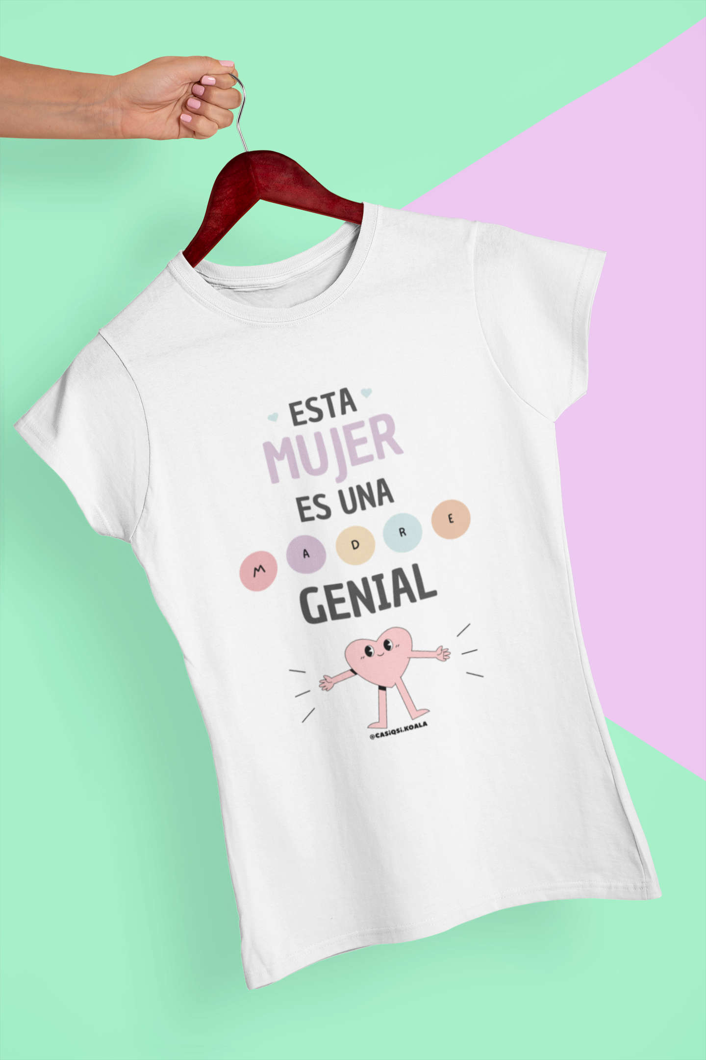 Camiseta ''ESTA MUJER ES UNA MADRE GENIAL'' mujer