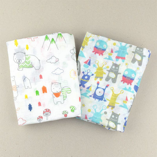Muselina Animalitos y Marcianitos no Personalizada