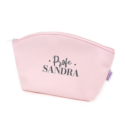 Neceser polipiel Rosa Profe o Seño + Nombre
