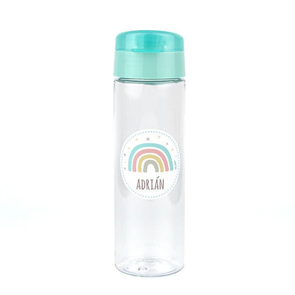 Pack Botella 600ml + Cajita Porta Alimentos Superhéroe Azul personalizadas