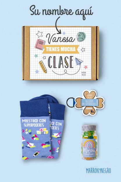 PACK PERSONALIZADO MAESTR@ TIENES MUCHA CLASE