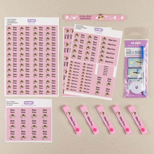Pack Marcatodo Basic personalizado Hada + Regalo Cinta Marcaprendas