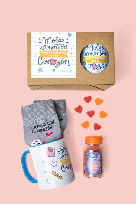 PACK TAZA EDUCANDO CON EL CORAZÓN