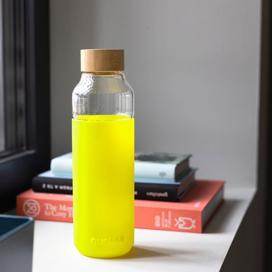 BOTELLA CRISTAL FLOW - NEON GREEN 660ML QUOKKA