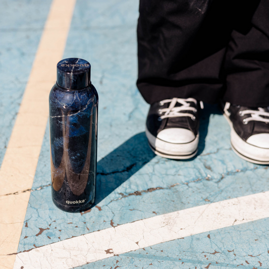 BOTELLA TÉRMICA QUOKKA SOLID - BLACK MARBLE