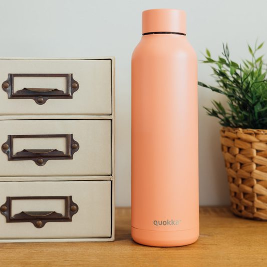 BOTELLA TÉRMICA QUOKKA SOLID - PASTEL PEACH