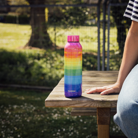 BOTELLA TÉRMICA QUOKKA SOLID - RAINBOW