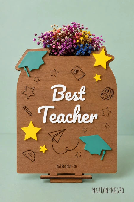 RECUERDO CLASEBEST TEACHER CON FLORES