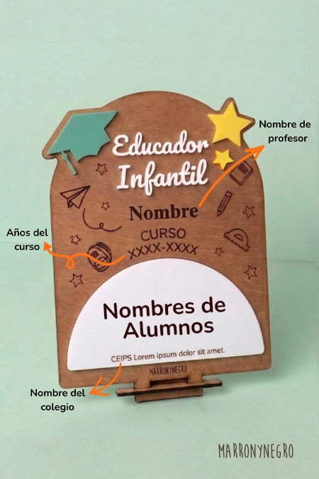 RECUERDO CLASE EDUCADOR INFANTIL CON SUPERPODERES - PERSONALIZADO -