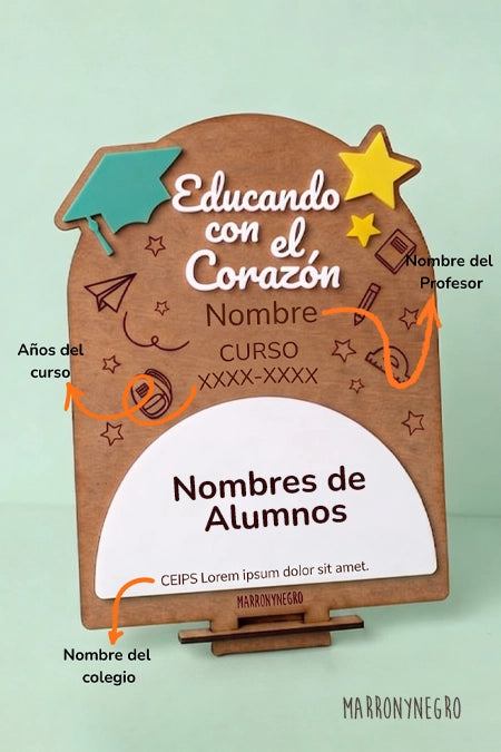 RECUERDO CLASE EDUCANDO CON EL CORAZÓN -PERSONALIZADO-