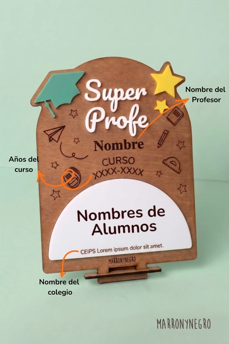 RECUERDO CLASE PROFE CON SUPERPODERES - PERSONALIZADO -