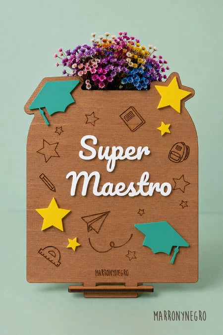 RECUERDO CLASE MAESTR@ CON SUPERPODERES CON FLORES