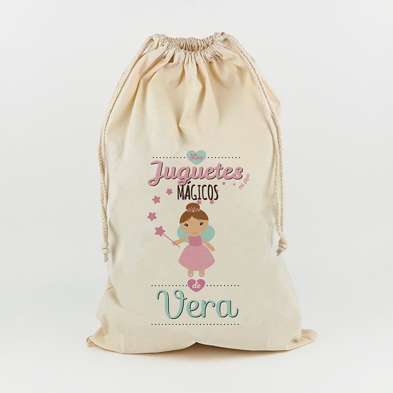 Saco para Juguetes Mágicos Hada Personalizado