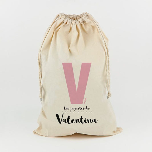 aco para Juguetes Personalizado Inicial rosa juguetes