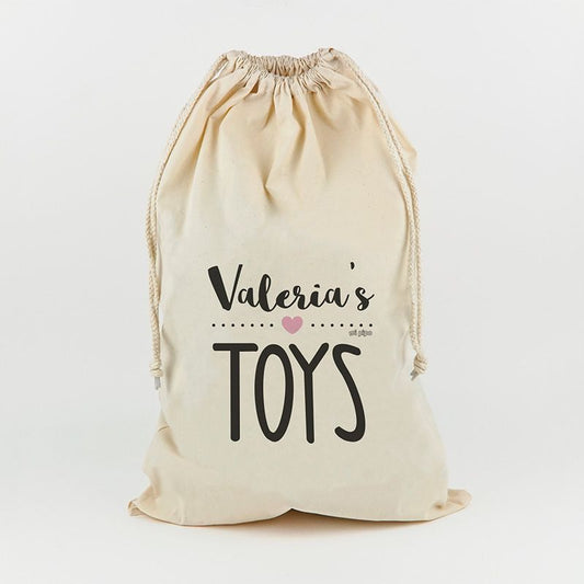 Saco para Juguetes Personalizado Toys rosa