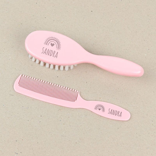 Set Cepillo y peine Personalizado ARCOÍRIS