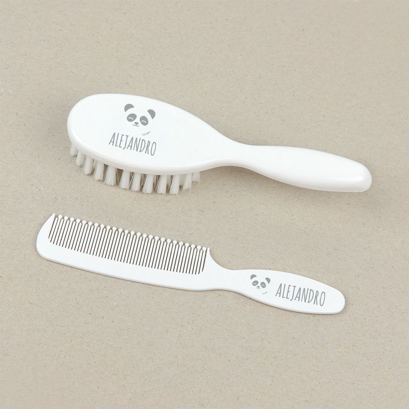 Set Cepillo y peine Personalizado PANDA