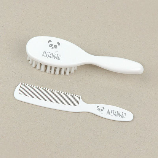 Set Cepillo y peine Personalizado PANDA