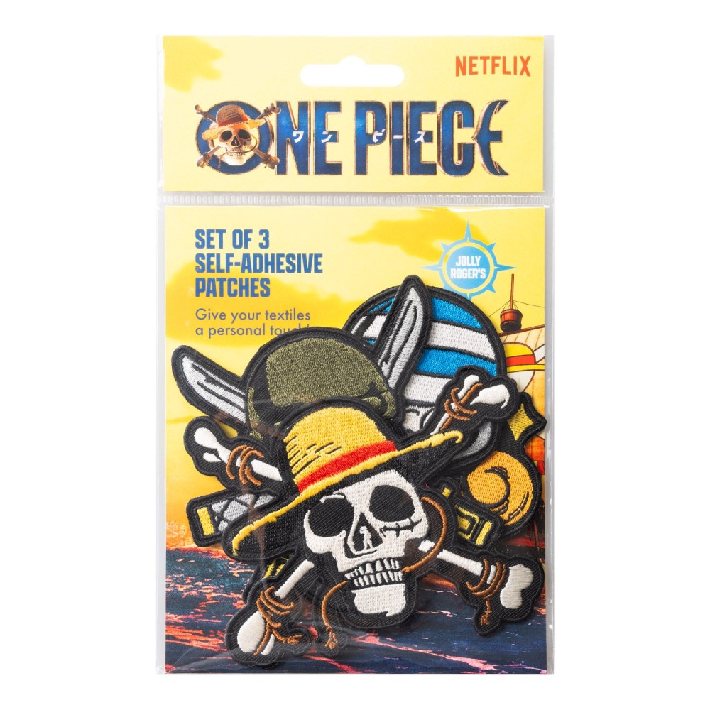 SET DE 3 PARCHES ONE PIECE NETFLIX