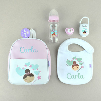 SuperPack colección Hada Personalizado (Biberón personalizado en rosca)
