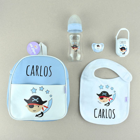SuperPack colección Pirata Personalizado (Biberón personalizado en rosca)