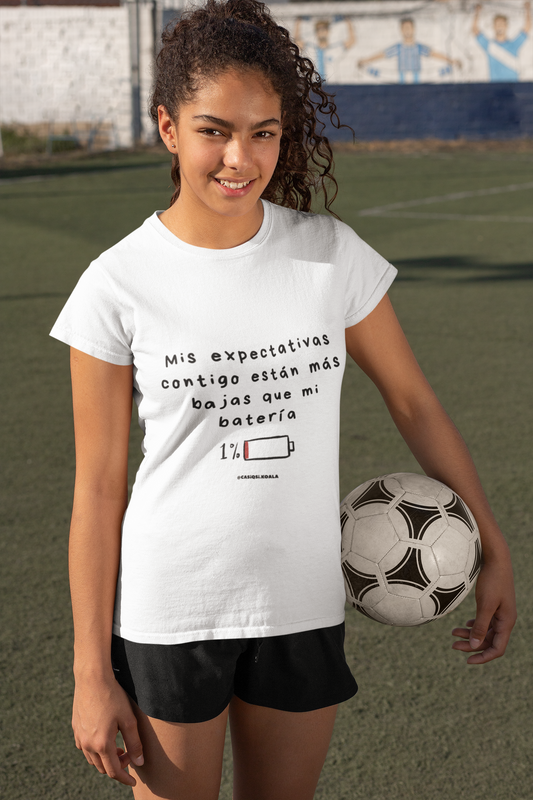 Camiseta ''MIS EXPECTATIVAS...'' mujer
